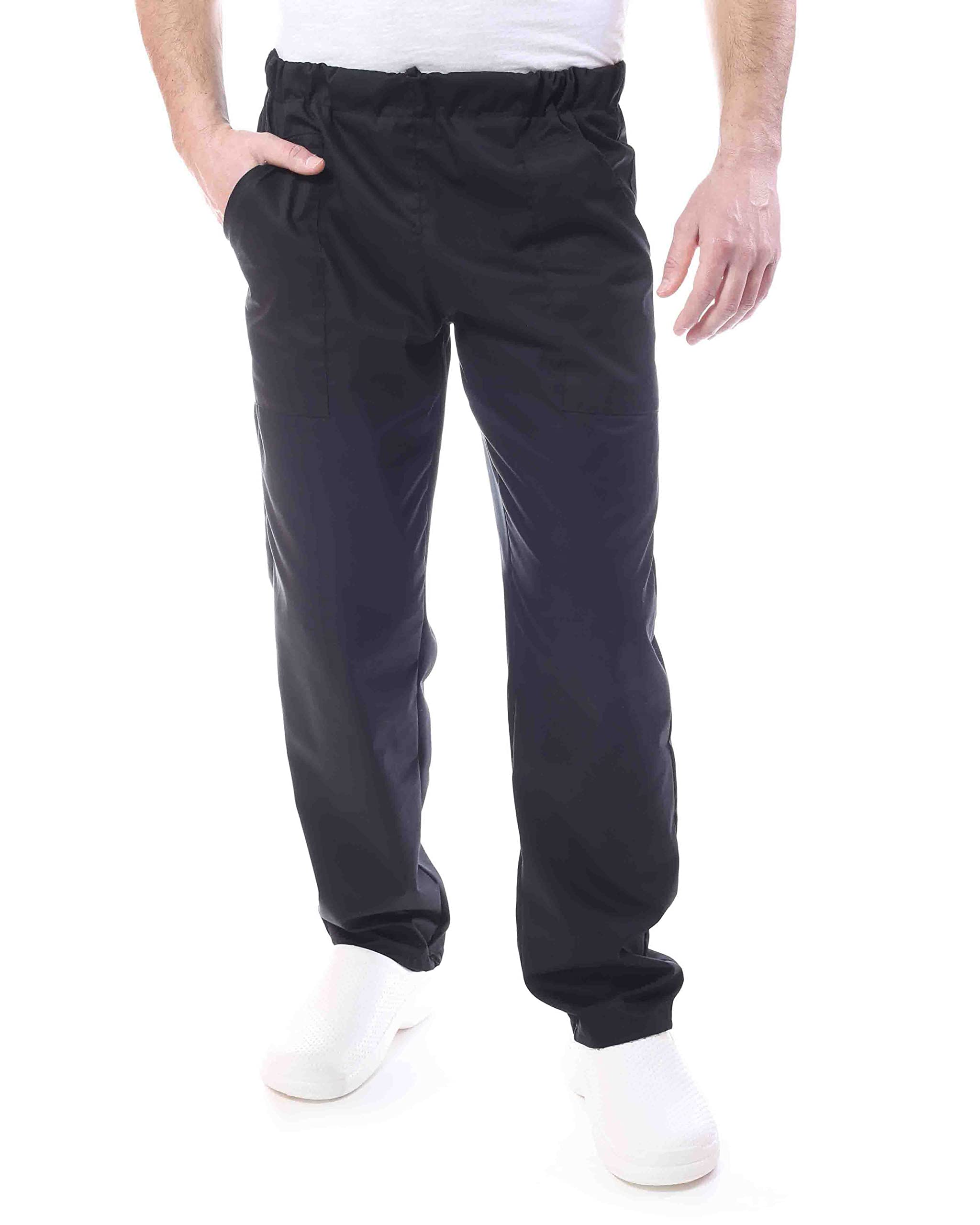 Bordado gratis - Conjunto de cocinero para mujer negro y morado - Uniforme Chef personalizable M/C - Chaqueta, pantalones y delantal - Uniforme para cocina y restaurante - Made in
