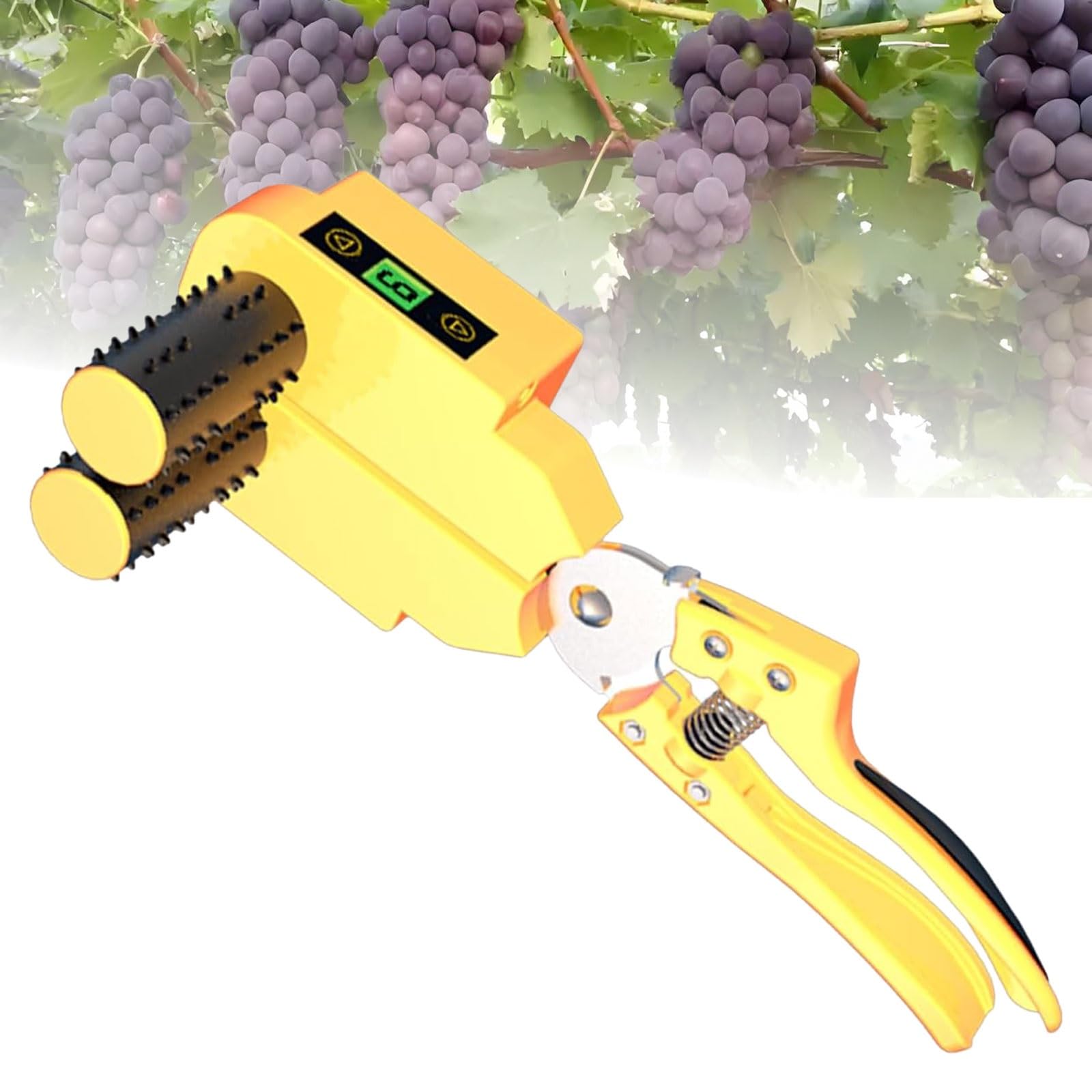 Electric Grape Pruning Shears with LCD Screen, Adjustable Speed, Effort-Saving Thinning Tool for Vineyards and Gardeners