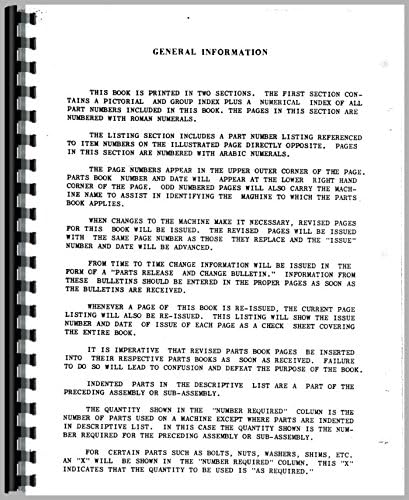 Esploso view diagram of a cylinder block and oil pump assembly from the Ferguson TE20 Tractor Parts Manual, with numbered components.