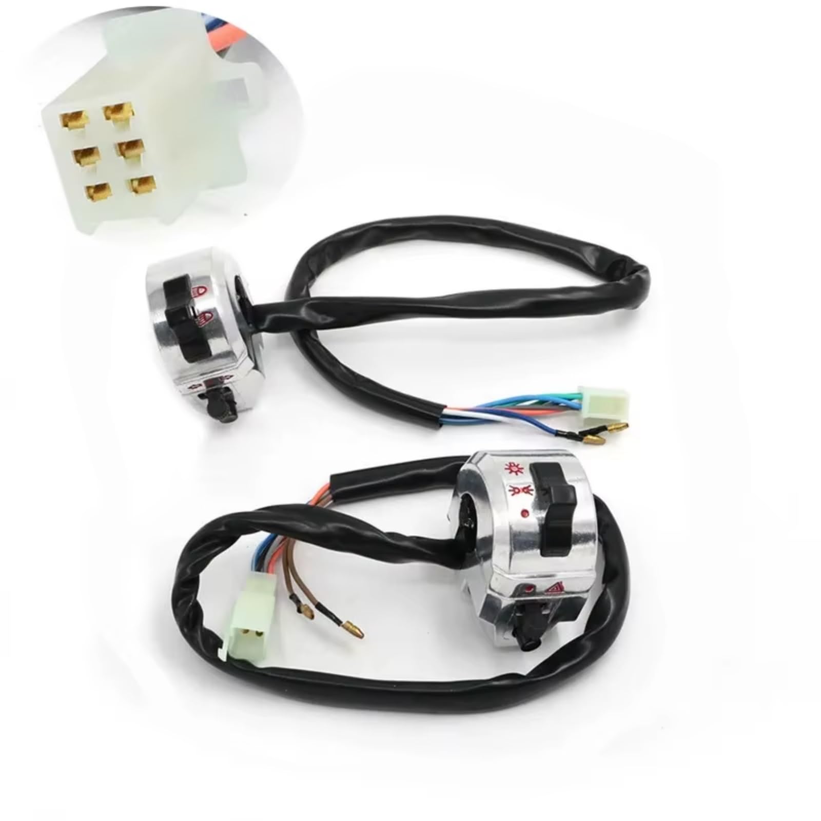 Interruptor De Control De Manillar De Motocicleta De 22mm 7/8 "para Accesorios De Interruptor De Control De Luz Indicadora De Faro Universal
