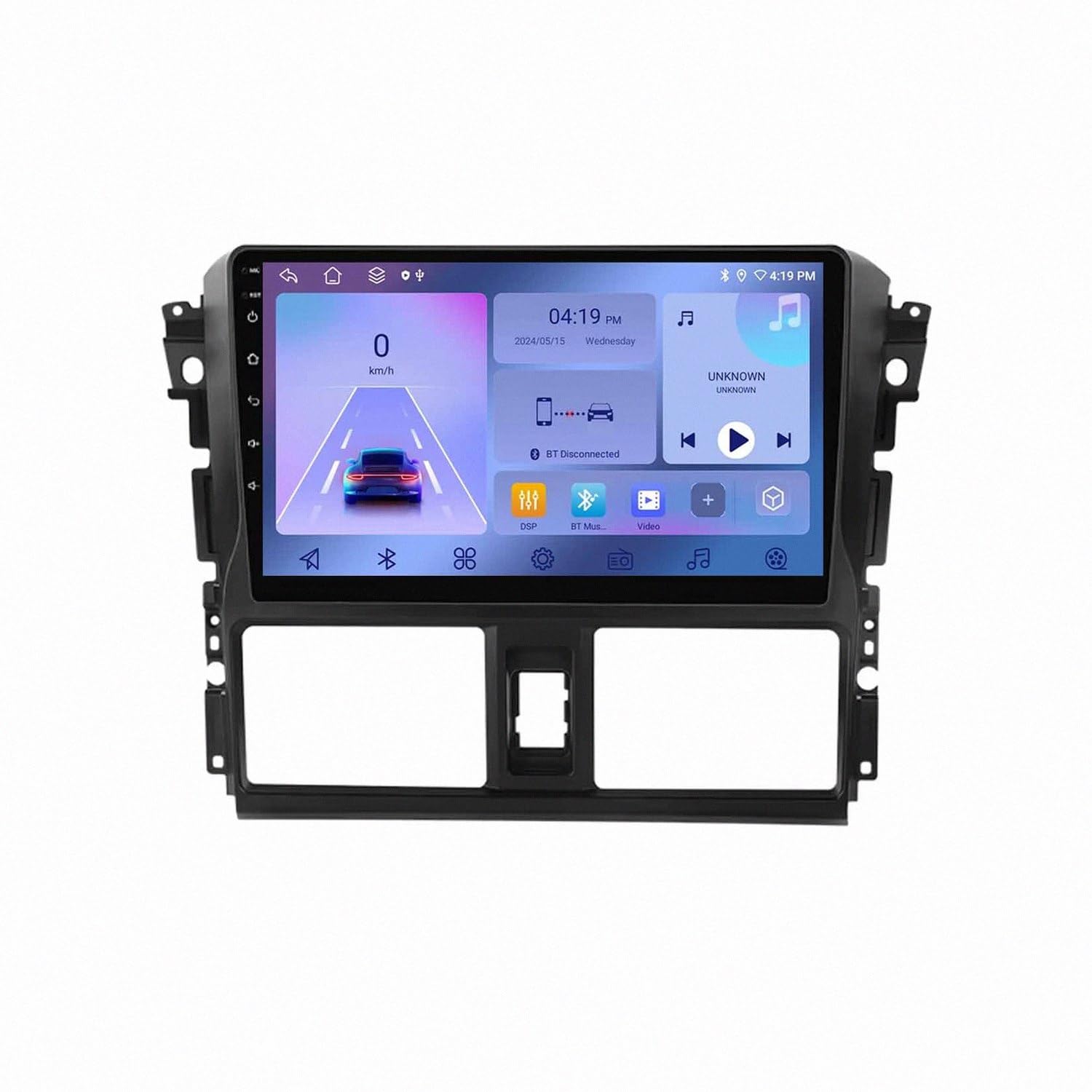 Radio coche 2 DIN Bluetooth para Toyota Yaris 2013-2017 con comandos AI 8