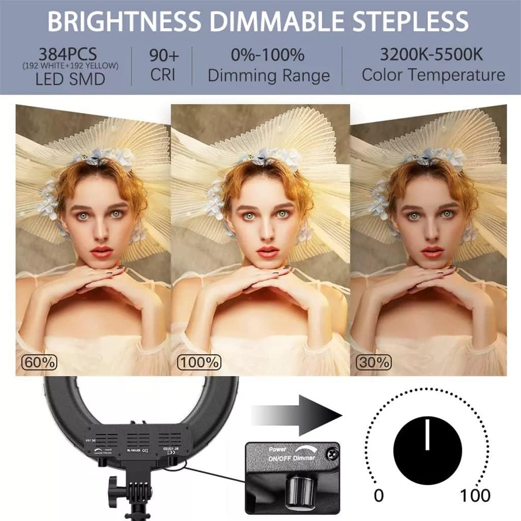 14 Lamps LED Light Makeup Light Selfie Annular Lamp with Stand Phone Holder for Video Photo