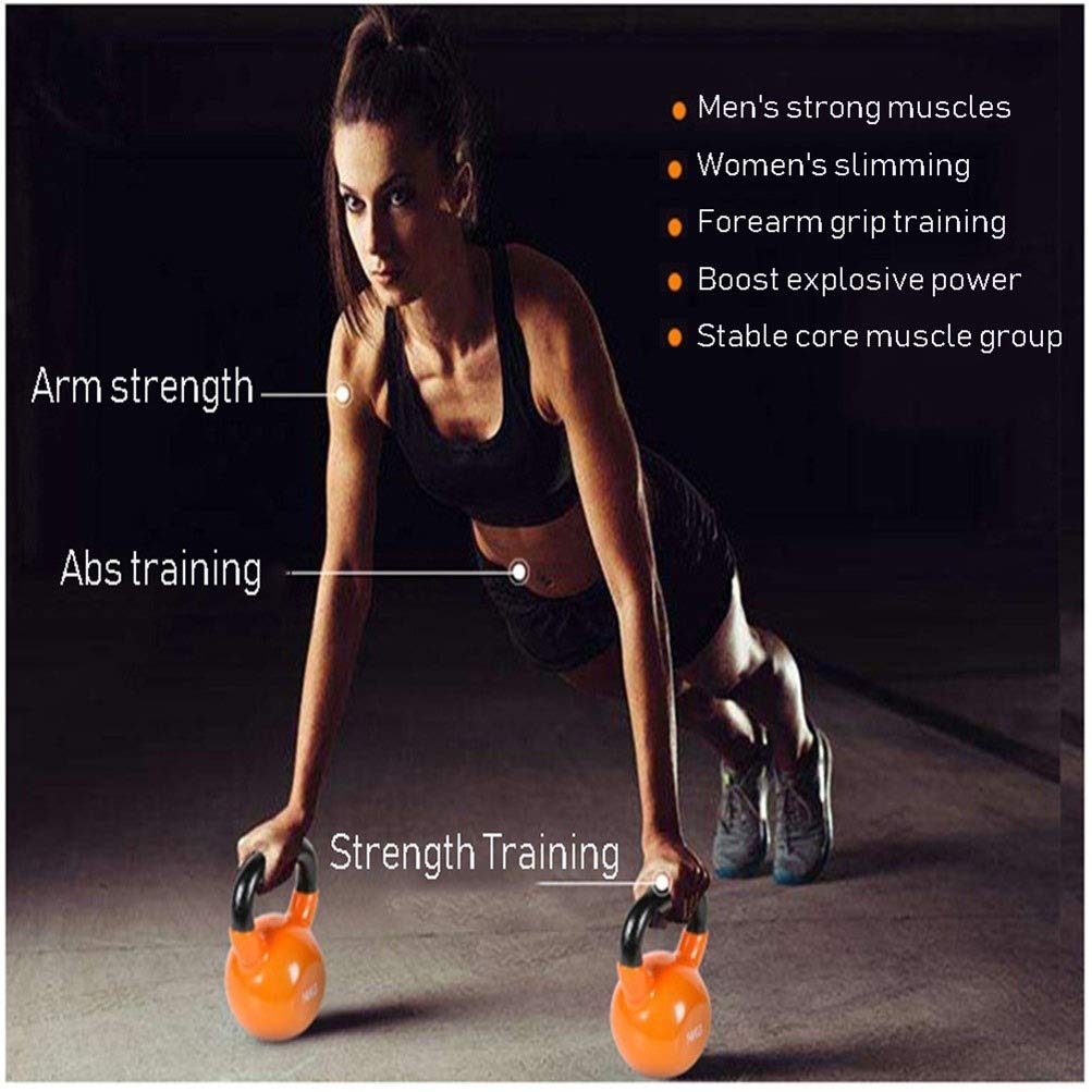 Kettlebell AGYH Ghisa, Forza di Formazione di Macchine da Palestra di Casa, 4 kg / 6 kg / 8 kg / 10kg / 12kg / 14kg / 16kg (Size : 4kg/8.8lb)