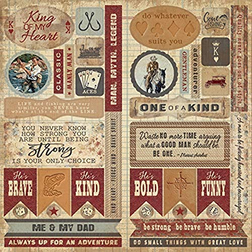 AUTHENTIQUE PAPER, LLC Elements Manly DIECUTS