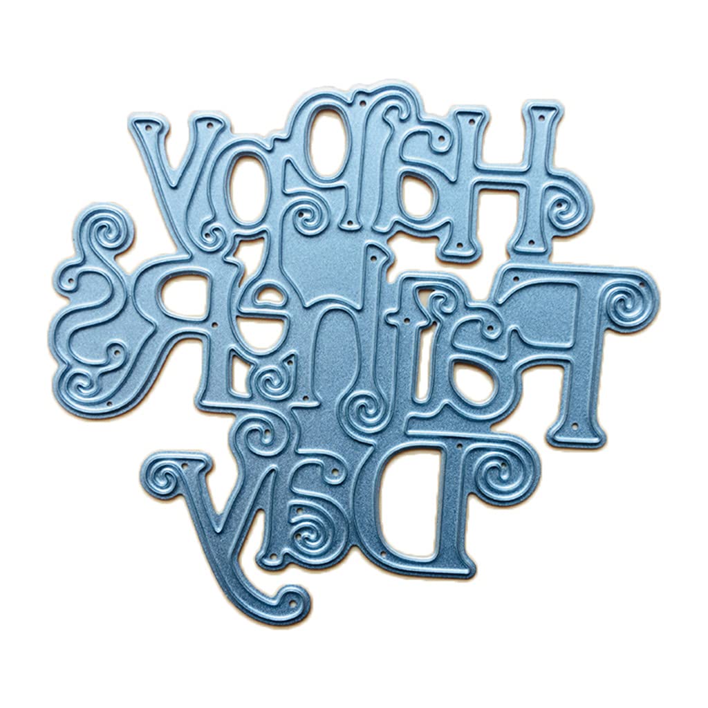 Happy Father's Day Metal Cutting Dies - Carbon Steel Stencil For Scrapbooking & Card Making