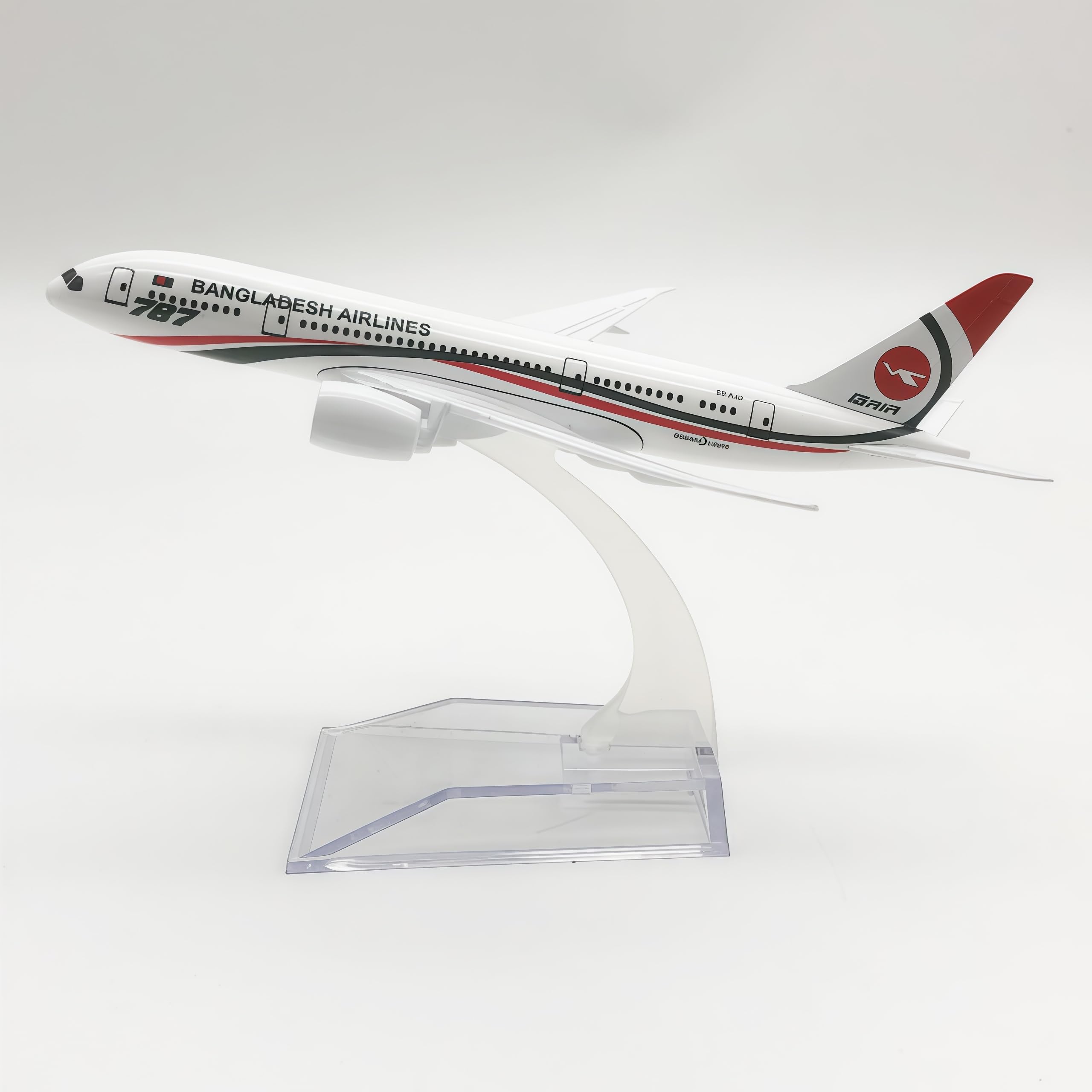 LGSRSNXHTX Biman Bangladesh B787 Airplane Model Red Green Livery Diecast Metal Alloy 1:400 Scale Display Collectible Gift Ornament