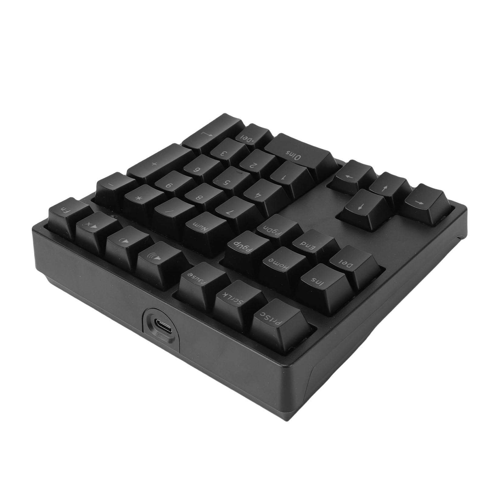 Nummernblock mit 34 Tasten, Mechanischer Ziffernblock, USB-Kabel, Hintergrundbeleuchtung, RGB, 17 Beleuchtungsmodi, Blauer Schalter, Taktiles Feedback für PC, Laptop, (Black)