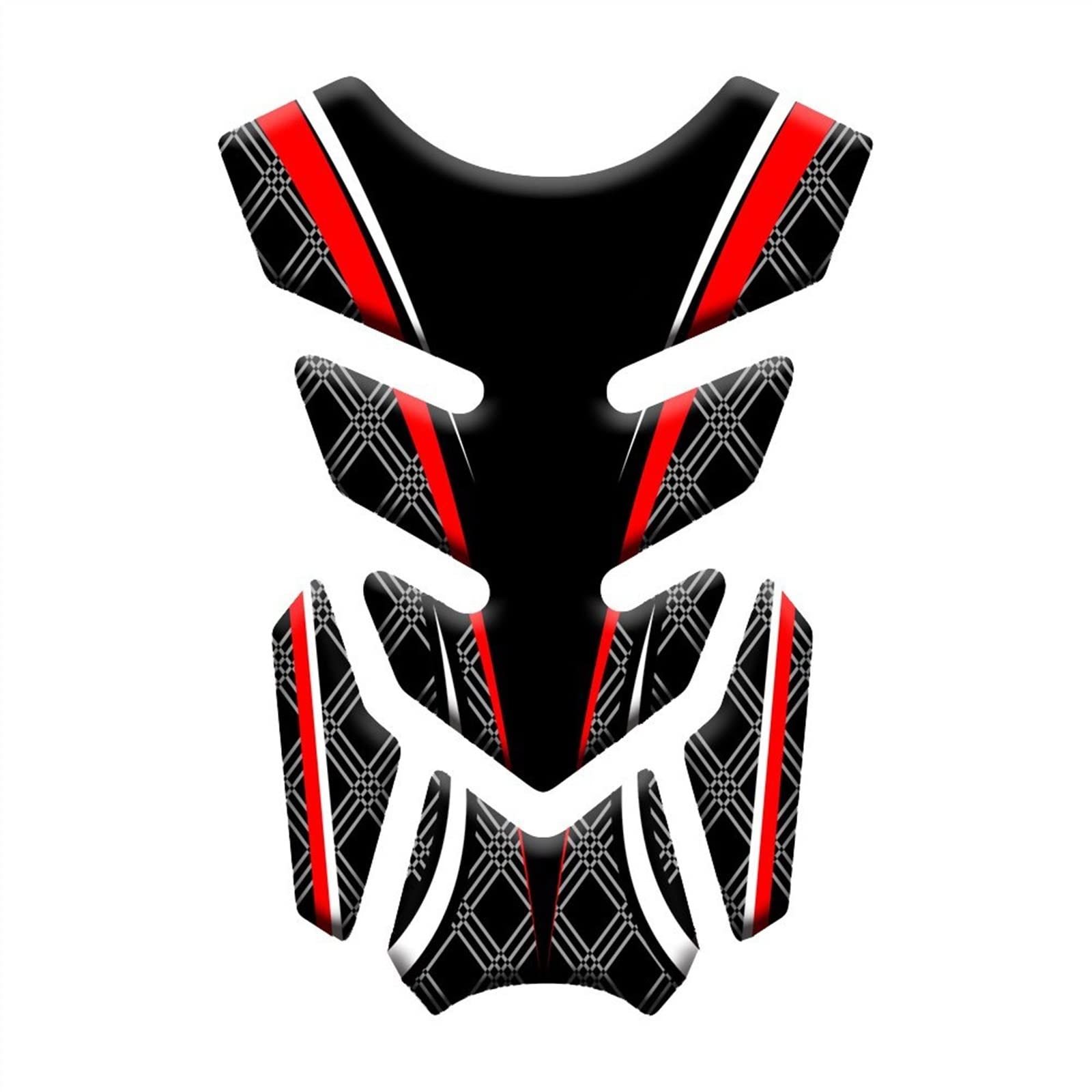 JVAN per CBR1000 600RR CB400 CB750 CB1300 per Hornet per HRC in Fibra di Carbonio Rilievo del Carro Armato della Protezione Adesivo Accessori Moto Paraserbatoio Protezione Serbatoio (Misurare : 4