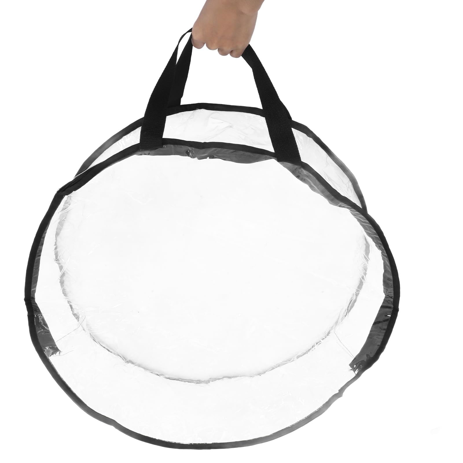 LOGOFUN Clear Wreath Storage Bag Christmas Garland Storage Container Transparent Xmas Wreath Moving Bag for Holiday Seasonal