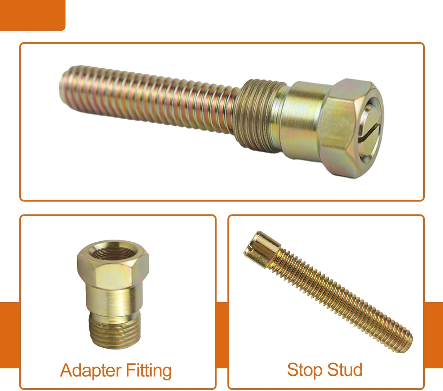 Top Dead Center Tool, Screw-in TDC Locator & Piston Stop, 14mm Spark Plug Hole 66792, for Small Engine Timing on Motorcycle, Lawn Mower, Chainsaw (2-Pack)