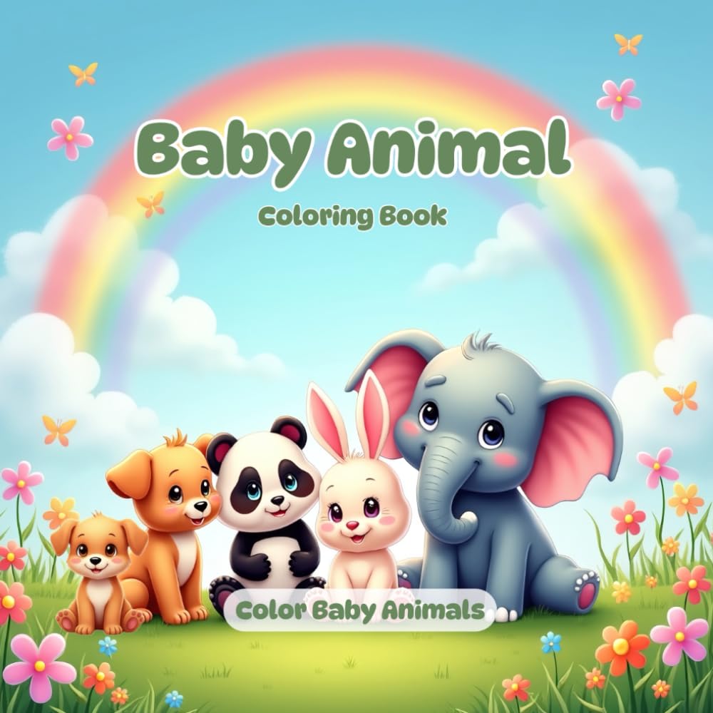 Baby Animal Coloring Book: Color Baby Animals