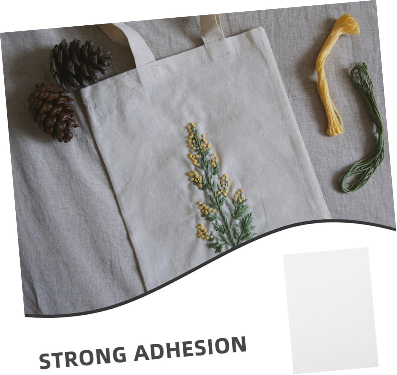 EPIGEIST 4pcs Machine Embroidery Stabilizer Adhesive Water-Soluble Backing Cut Away for Embroidery Patterns Pack