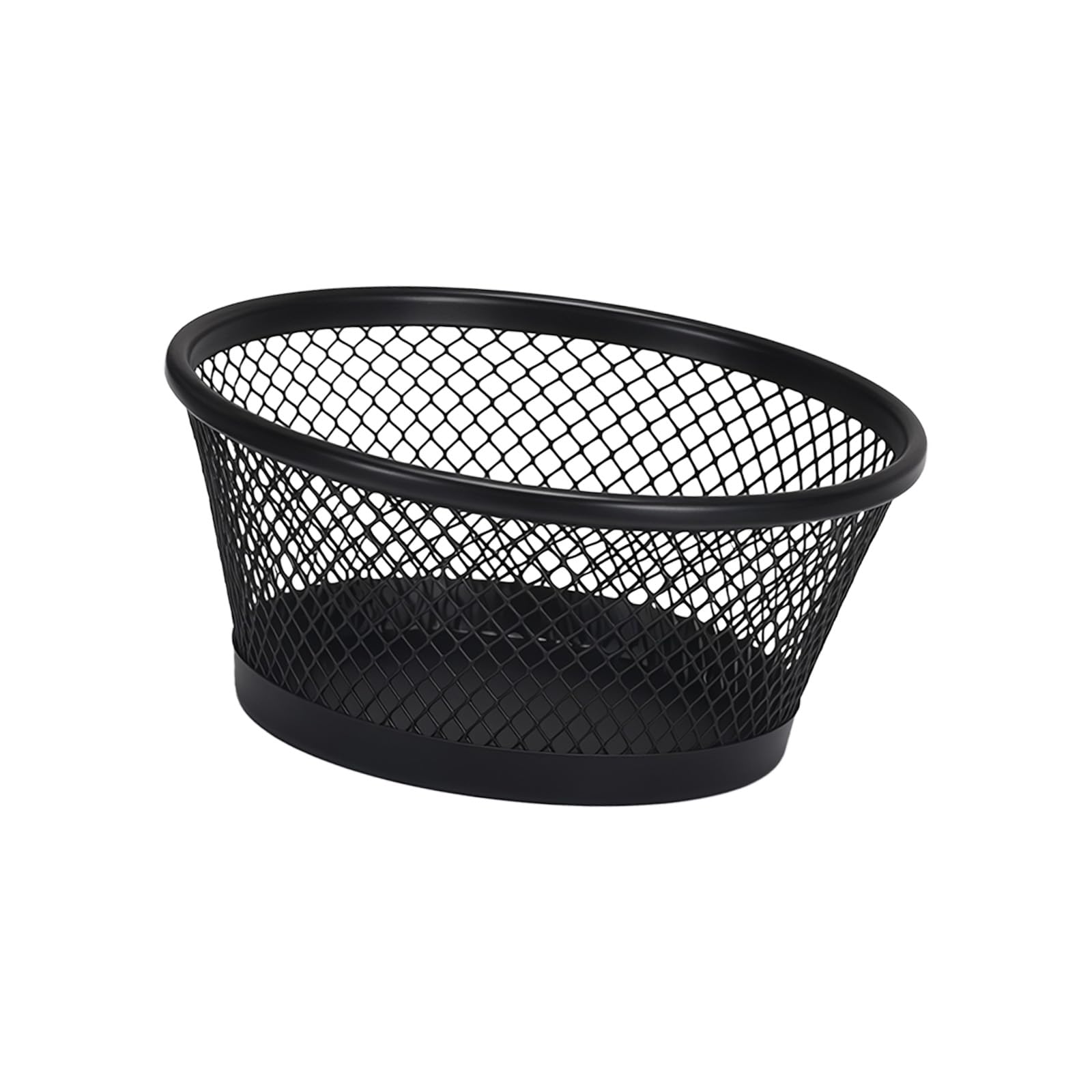 ordinarYone Elegant Metal Round Desk Organizers For Paper Clips Thumbtacks Small Offices Supplies With Open Top Design Nonslip Base