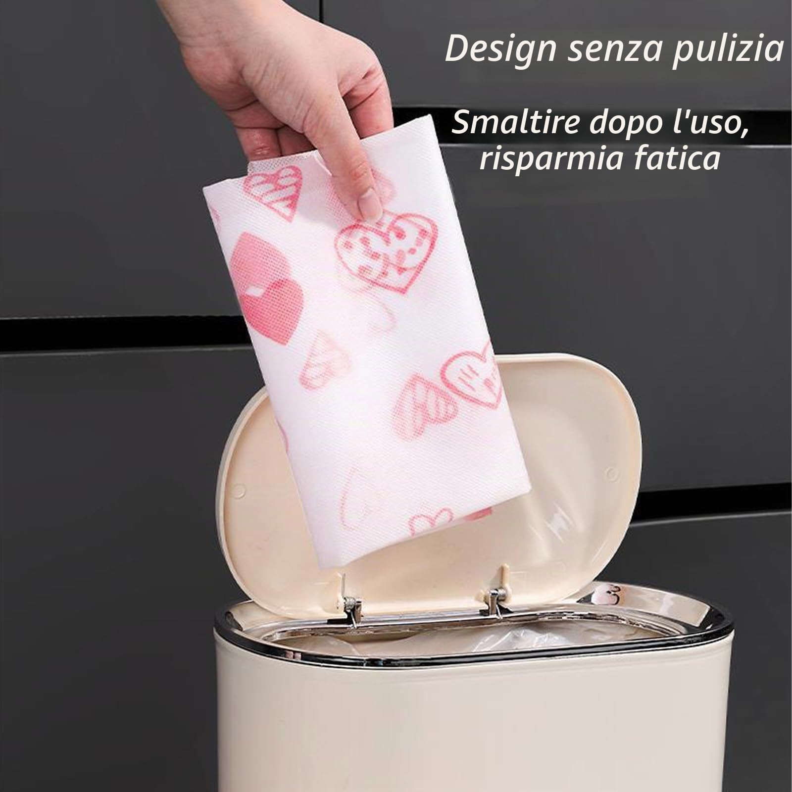 50 Pezzi Bavaglino Monouso Usa e Getta Resistente Alle Macchie