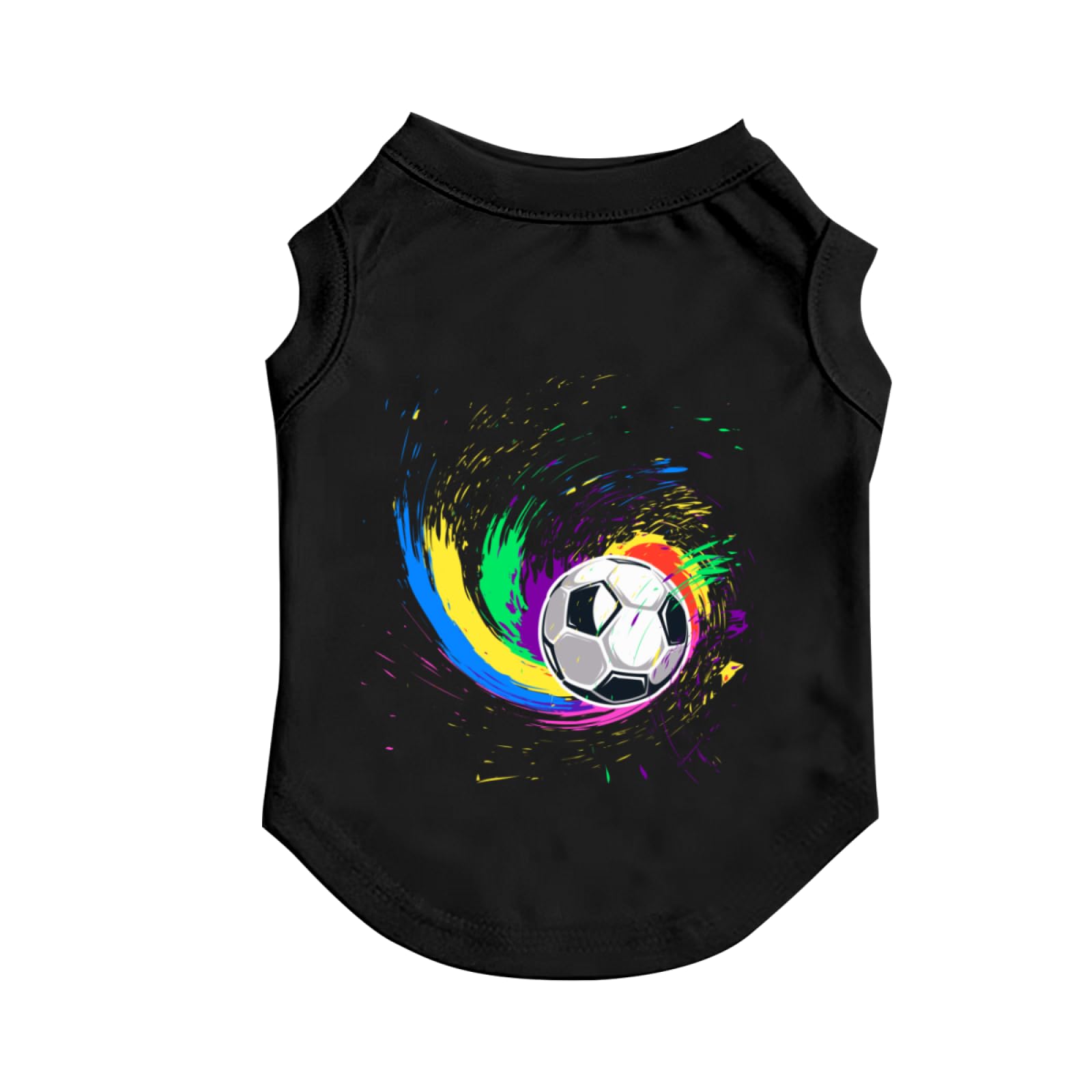 Custom Pet Vest Photo Text Name Logo Personalised Dog Cat Shirt Customised DIY Print Breathable Lightweight Pet Cloth for Daily Walking Party Summer Spring XS to 5XL, Football Soccer Pattern