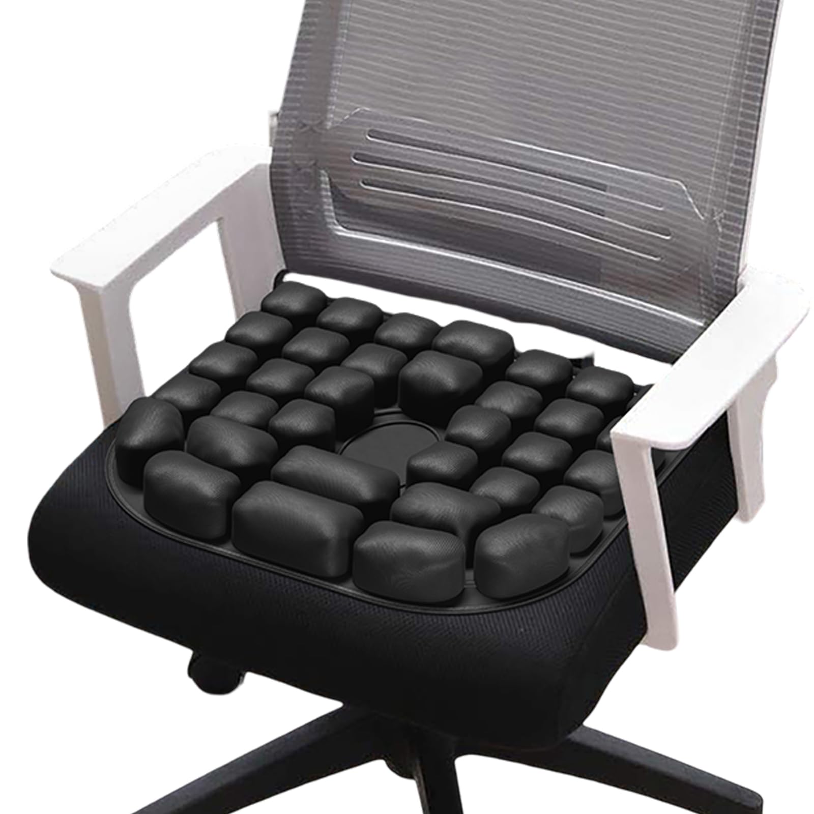 Cojín de Viaje Sondur, Cojin Antiescaras Cojín de Celda de Aire 3D, Cojín Inflable Portátil para Asiento de Avión, Asiento de Coche, Silla de Oficina, Silla de Ruedas