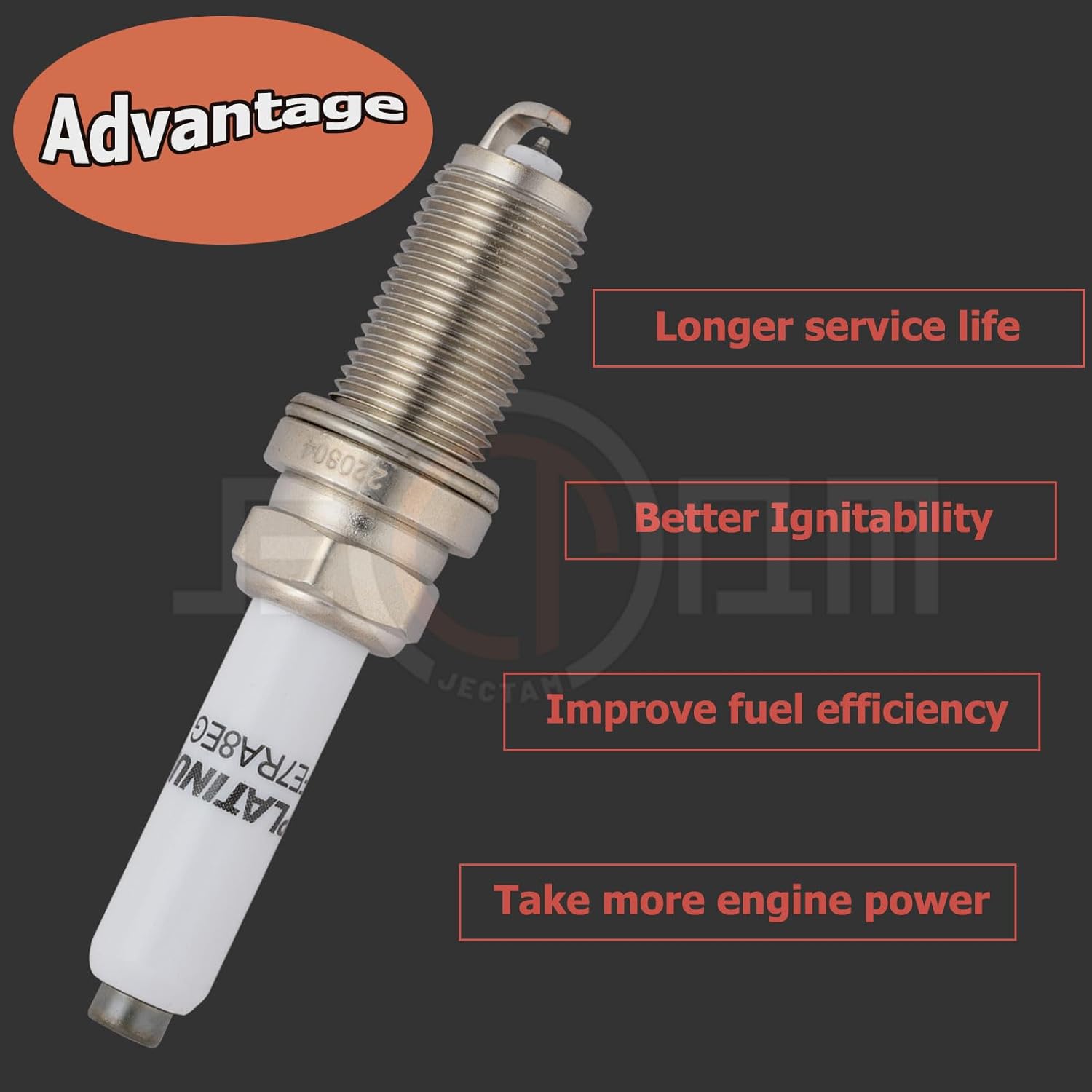 Automotive Replacement Spark Plugs 06K905601B 06K905611C PLFER7A8EG PLFE7RA8EG Platinum Spark Plug 4Pcs Compatible with 2013-2022 A3 A4 A5 A6 Q5 Q7 S3 TT Beetle Golf GTI Jetta Passat 1.8L 2.0L