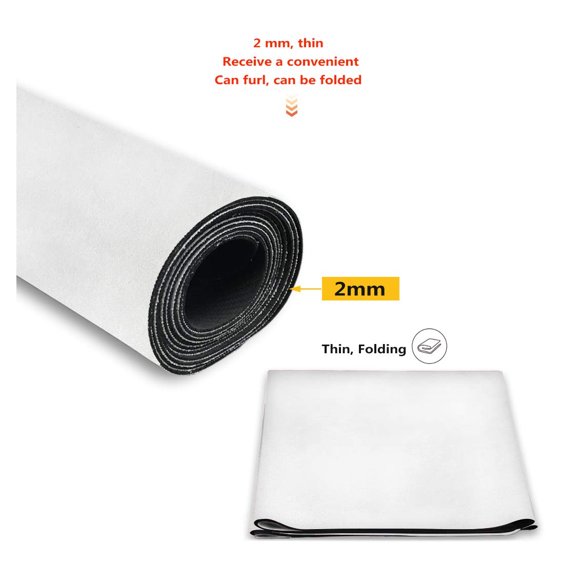 POLERO Tapis de yoga écologique, non toxique, absorbant la transpiration, tapis de fitness, portable, léger, antidérapant, Femme, 29 Tournesol