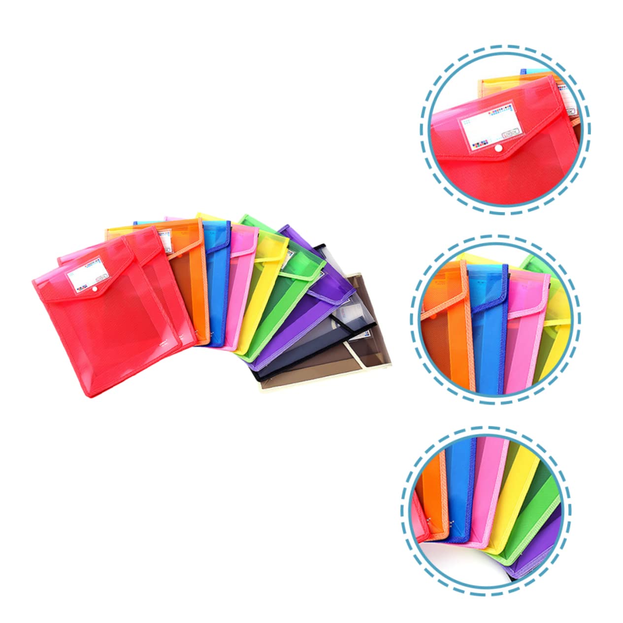 Angoily 10pièces Organisateur Document Pochette Portable Pour Documents Et Cartes Organiseur De Dossiers De Voyage
