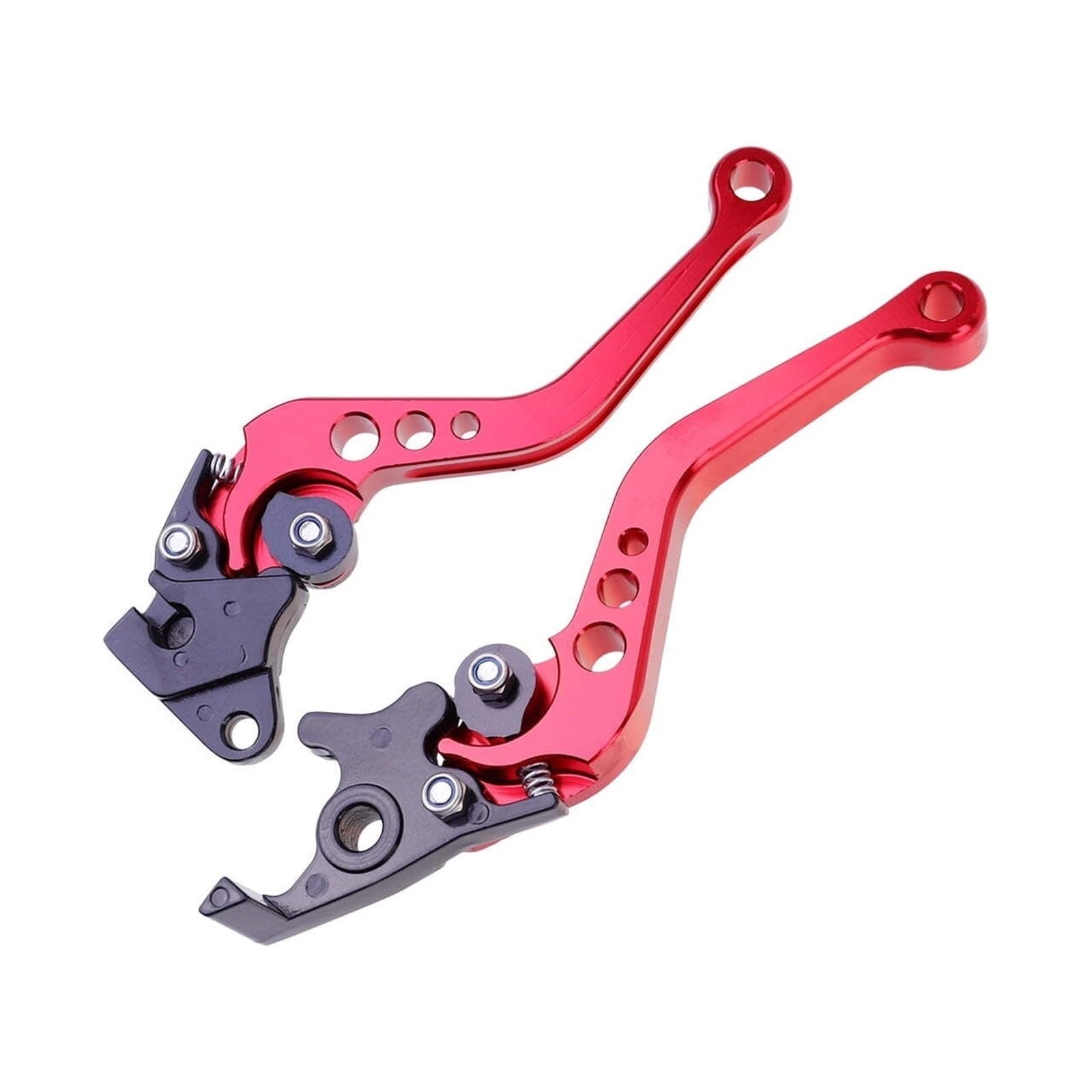 Palanca de freno y embrague rojos protectores de manetas universales para moto 1 par