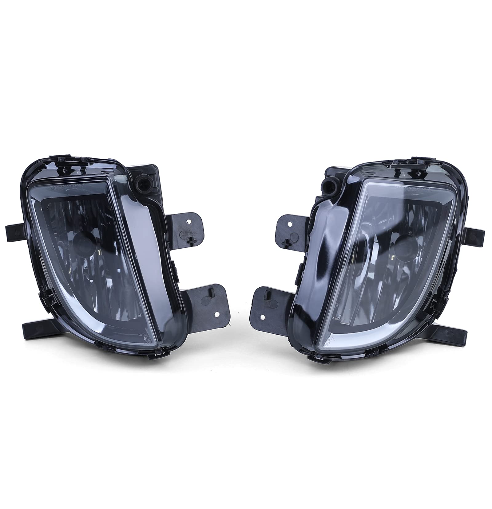 Carparts-Online Klarglas Nebelscheinwerfer Schwarz Smoke für VW Golf VI 6 GTI GTD 08-11