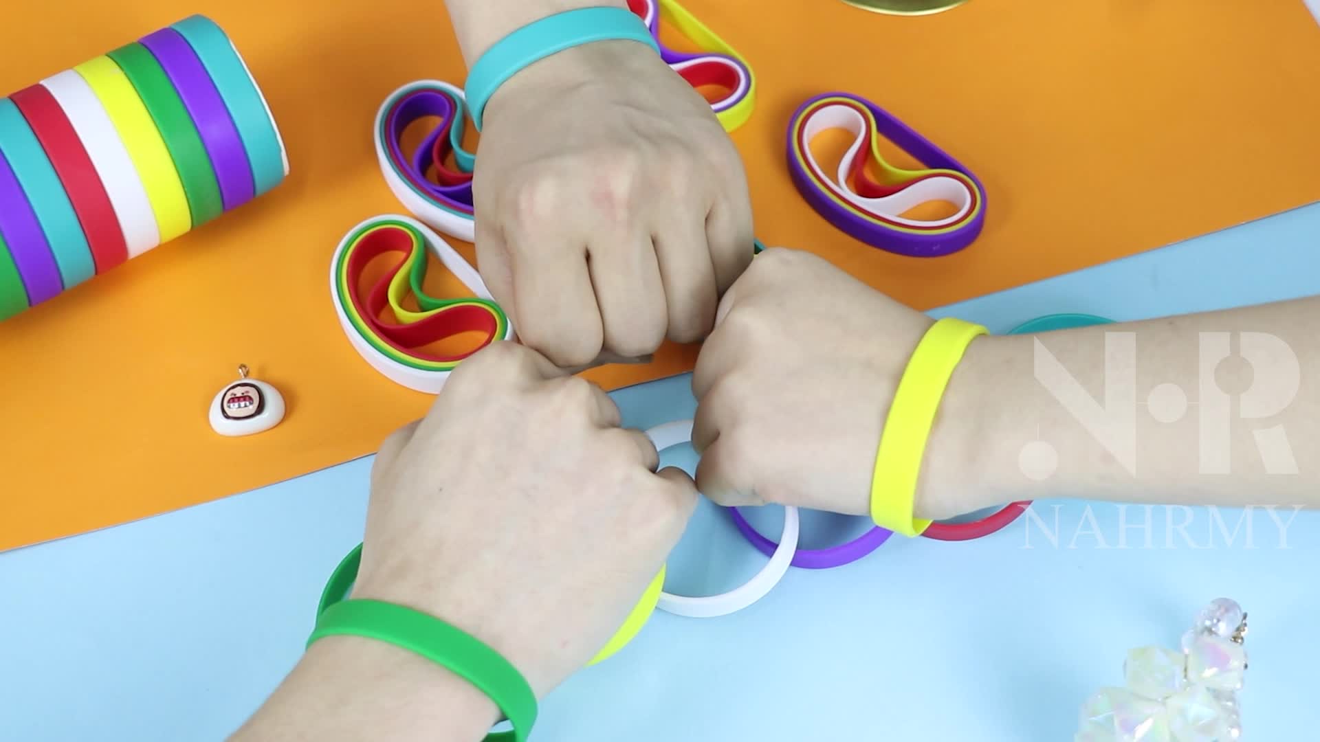 Bracelets Élastiques En Silicone, Bracelets En Caoutchouc