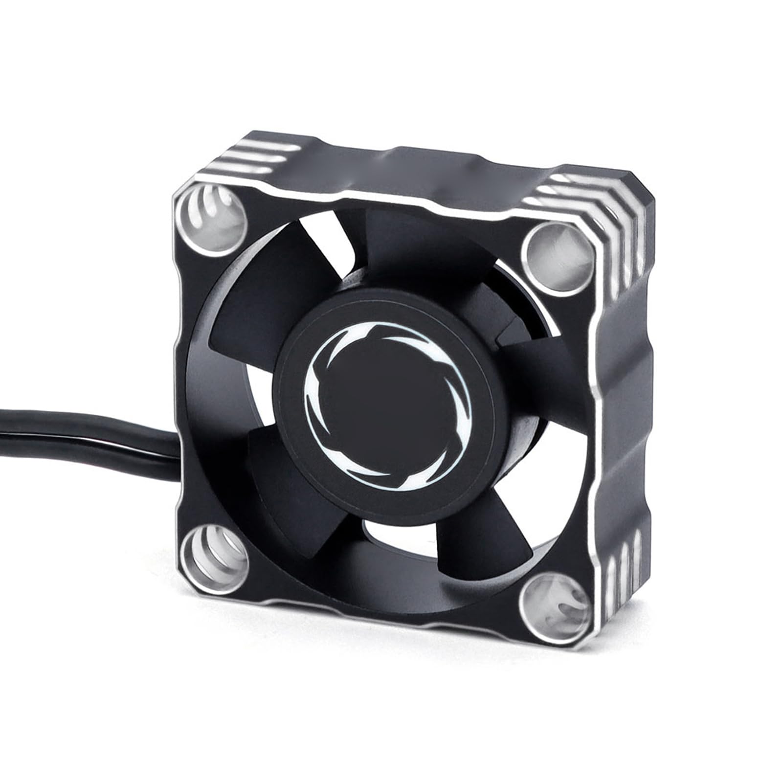 Gugxiom Aluminiowy Wentylator Chłodzący 30 000 Obr./min 30 Mm ze Złączem JST do Silnika Samochodu RC, Wydajna Chłodnica Silnika, Trwałe Odprowadzanie Ciepła do Zdalnie Sterowanego Pojazdu Terenowego