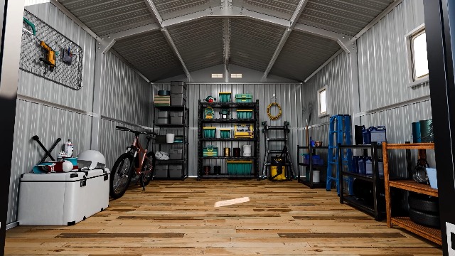 Amazon.com : K Knowbody 10x12 FT Metal Shed with Floor Kit, 20