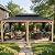 Kozyard Apollo 12’x18’ Hardtop Gazebo, Wooden Coated Aluminum Frame Canopy with Galvanized Steel Double Roof, Outdoor Permanent Metal Pavilion with Netting for Patio, Deck and Lawn (12ft x18ft)