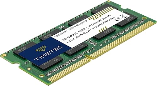 Miniatura 9 de Timetec Kit premium de 16 GB (2 x 8 GB) DDR3LDDR3 1600 MHz (DDR3L-1600) PC3L-12800 sin ECC sin búfer 1.35V1.5V CL11 2Rx8 doble rango 204 pines