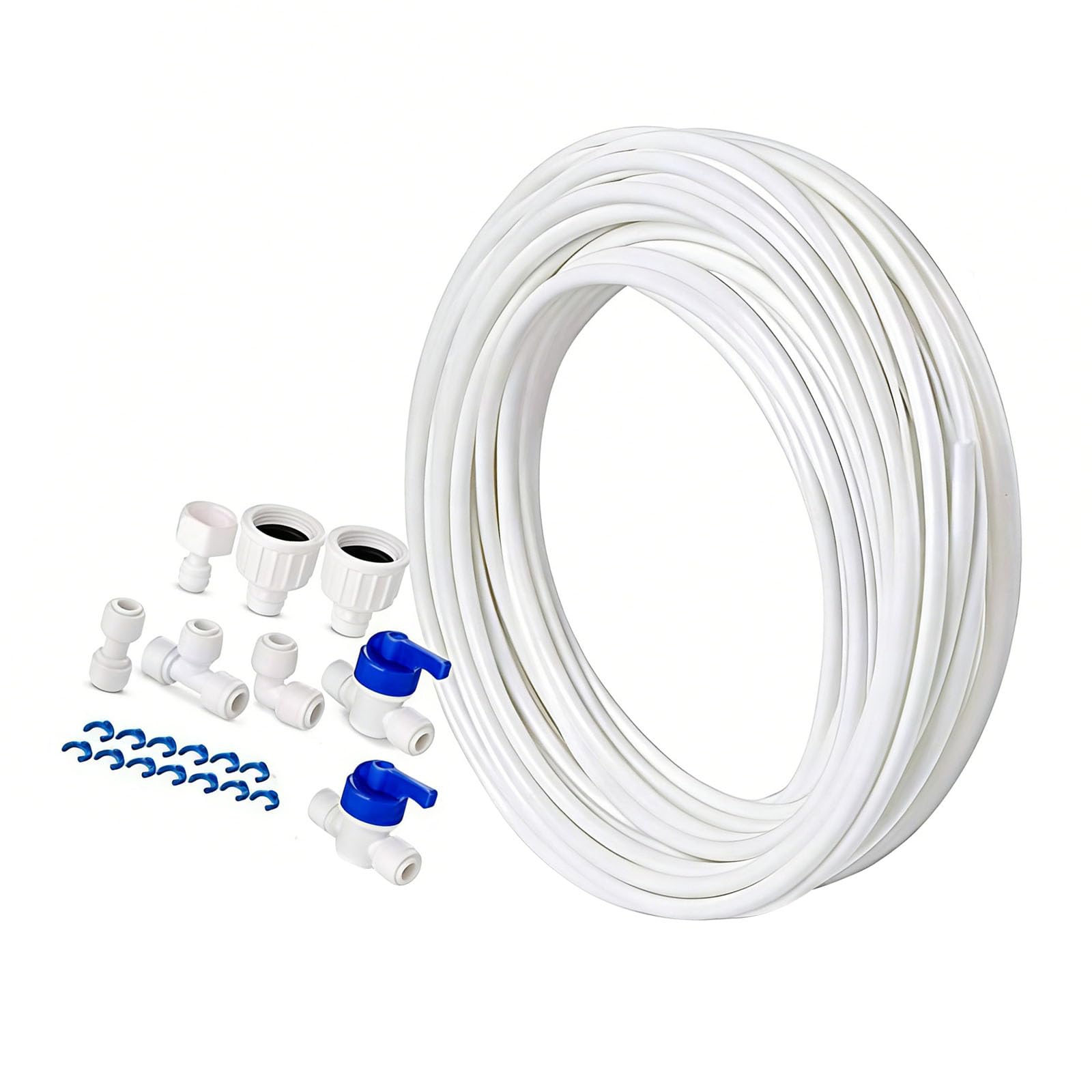 Zbiianxer Multicolor Water Purifiers Pipe Joint Set Water Tubing Hose With Connectors For Refrigerator Ice Maker And Purifiers Systems Pipe Quick Connector