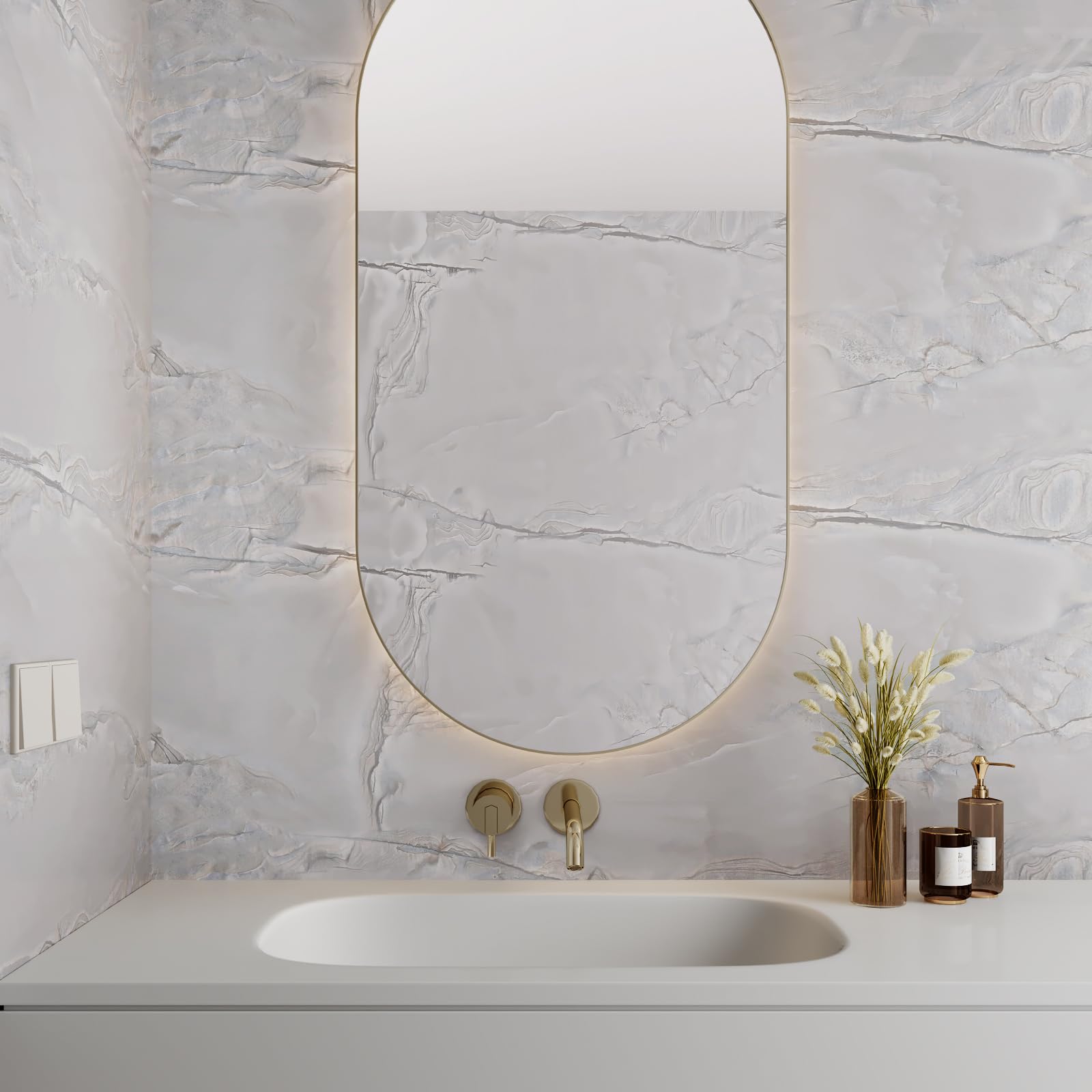 Koraalkleur Vintage Woonkamer behang