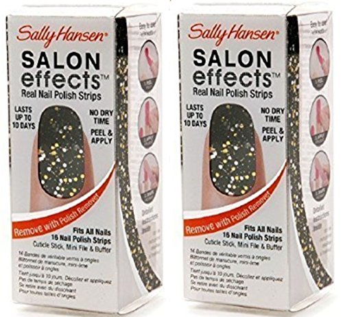 Sally Hansen Salon Effects Real Nail Polish Strips, Lust-rous, 2pack 32 Strips