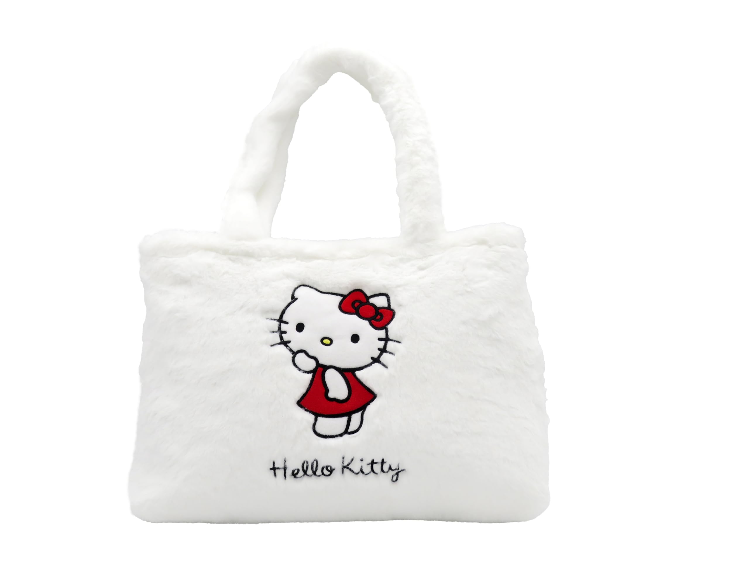 CYPBRANDS Hello Kitty, Sanrio, Bag, Plush, Handbag, White, Official Product, white, Estandar, Casual