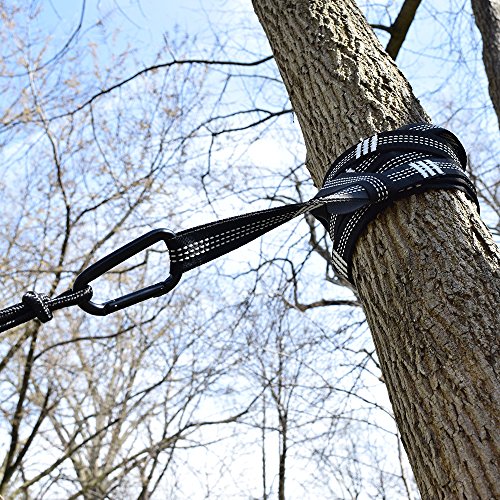 Budge Hamdhngs Double Nylon Hammocks, Navy Blue/Light Green #TOP4