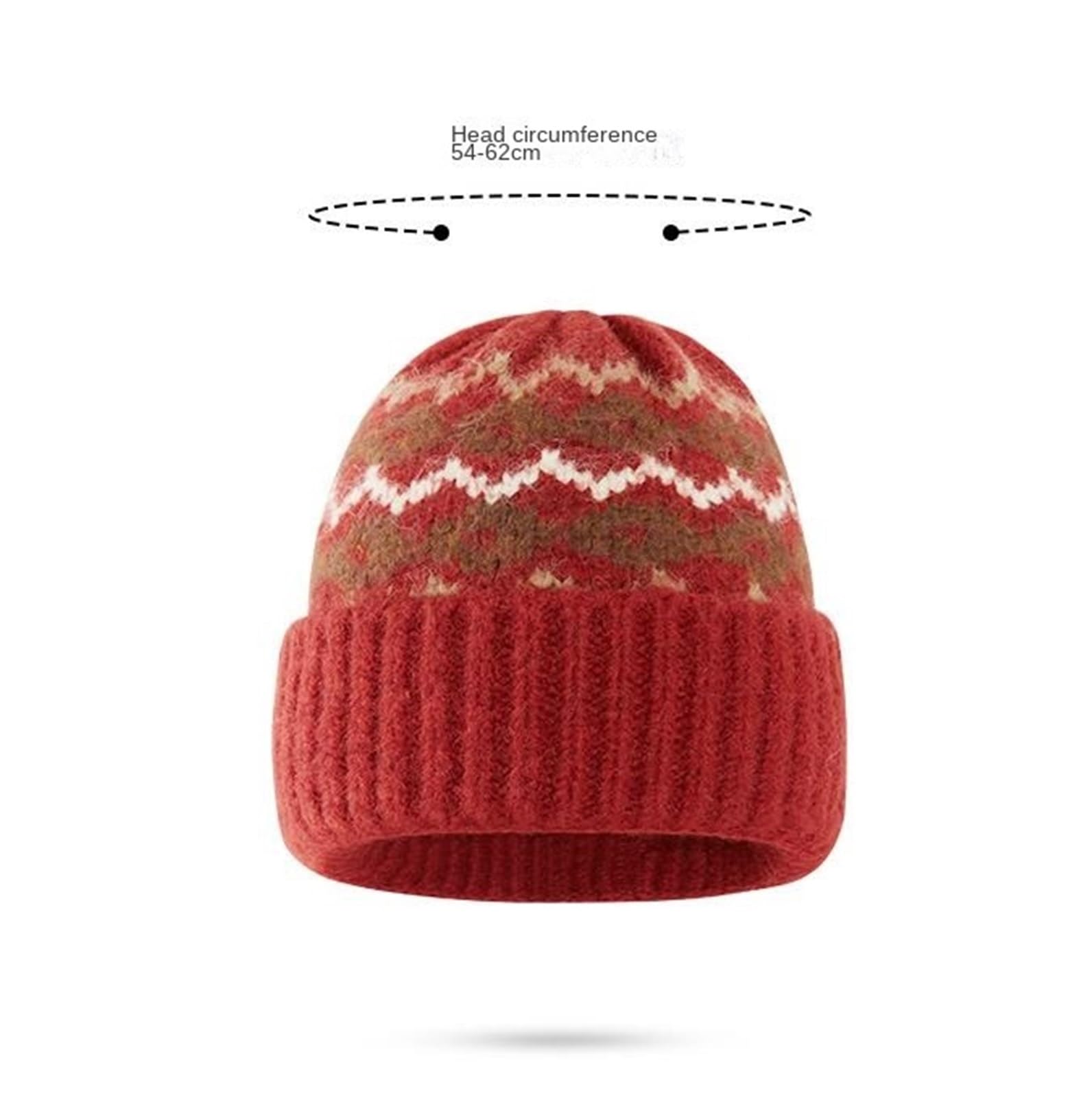 Czapka Zimowa Czapka Zimowa Typu Beanie. Czapka Narciarska Z Dzianiny W Paski Dla Mężczyzn I Kobiet Ciepła Czapka