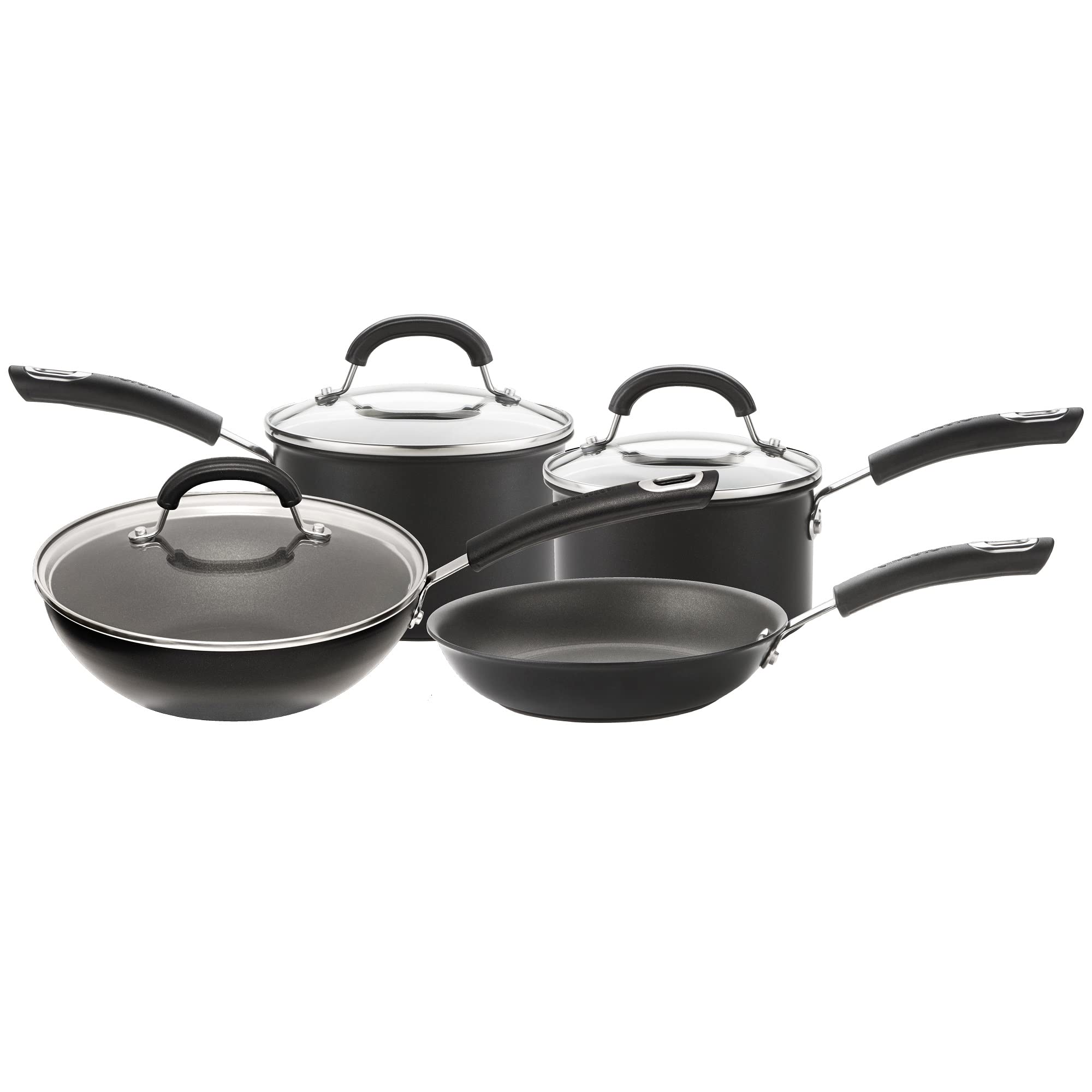 Circulon Black Total Hard Anodised Aluminium Non-Stick Pan (4 Pack)