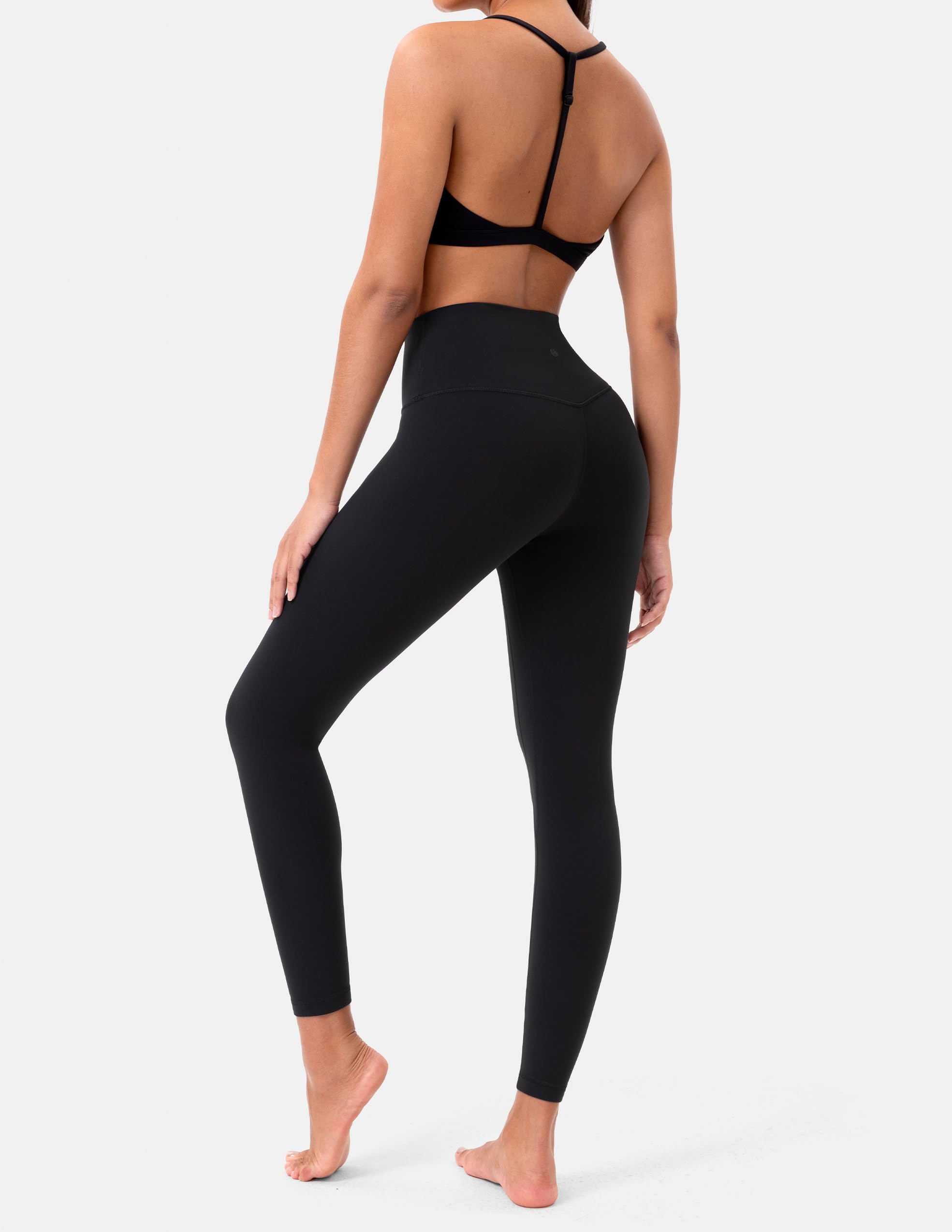 Colorfulkoala Dreamlux Leggins Senza Cucitura Frontale da Donna Yoga 7/8 Pantaloni Palestra a Vita Alta