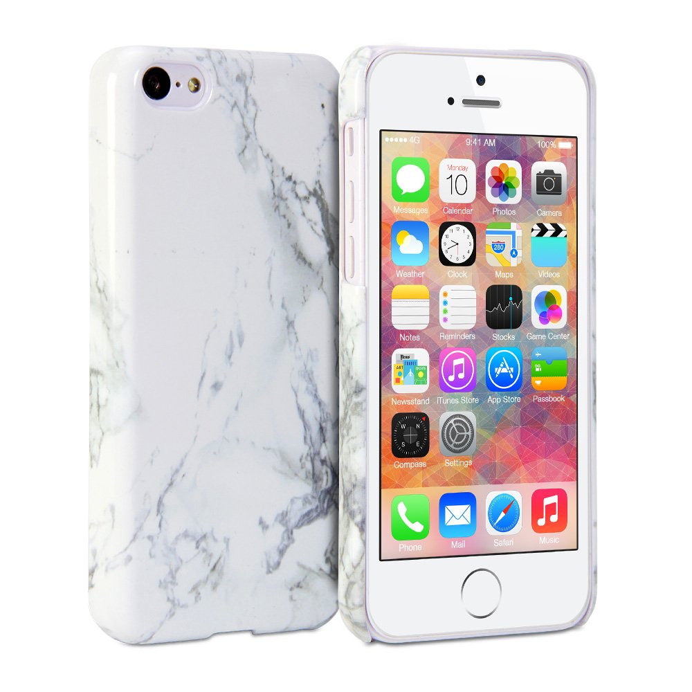 GMYLEiPhone 5 Case, Snap Cover Glossy for iPhone 5 – Marble Pattern01 Slim Hard Back Case