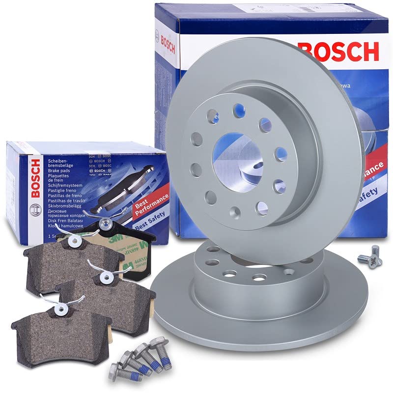 Bosch Bremsenset Hinterachse inkl. Bremsscheiben Hinten Ø 255 mm Voll und