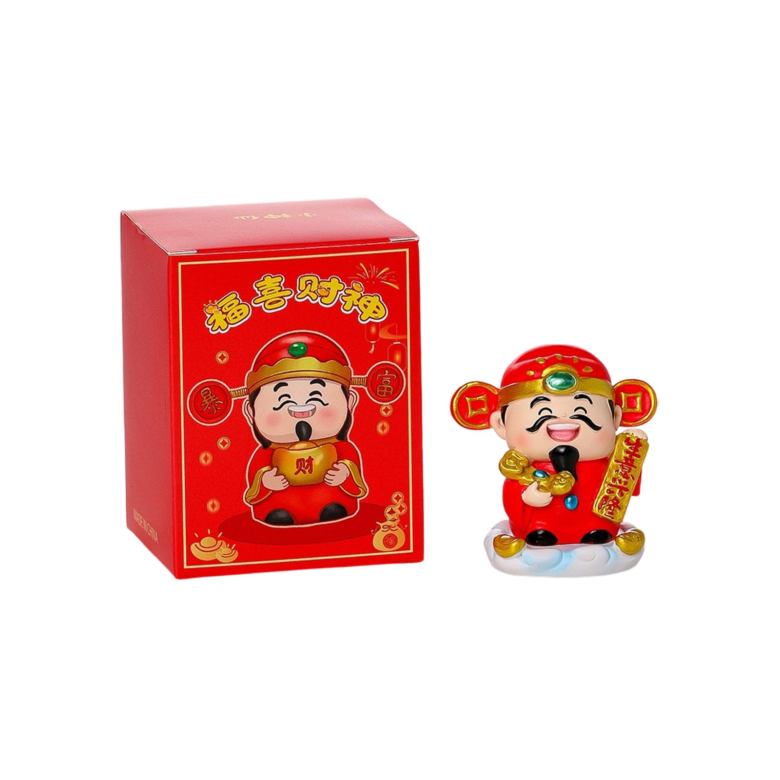 Zbiianxer D Go Of Wealth Figurines Resins Cai Shen Statues Go Of Fortunes Caishen Sculptures Fengshui Ornament Home Offices Ecors Of Wealth Figurines