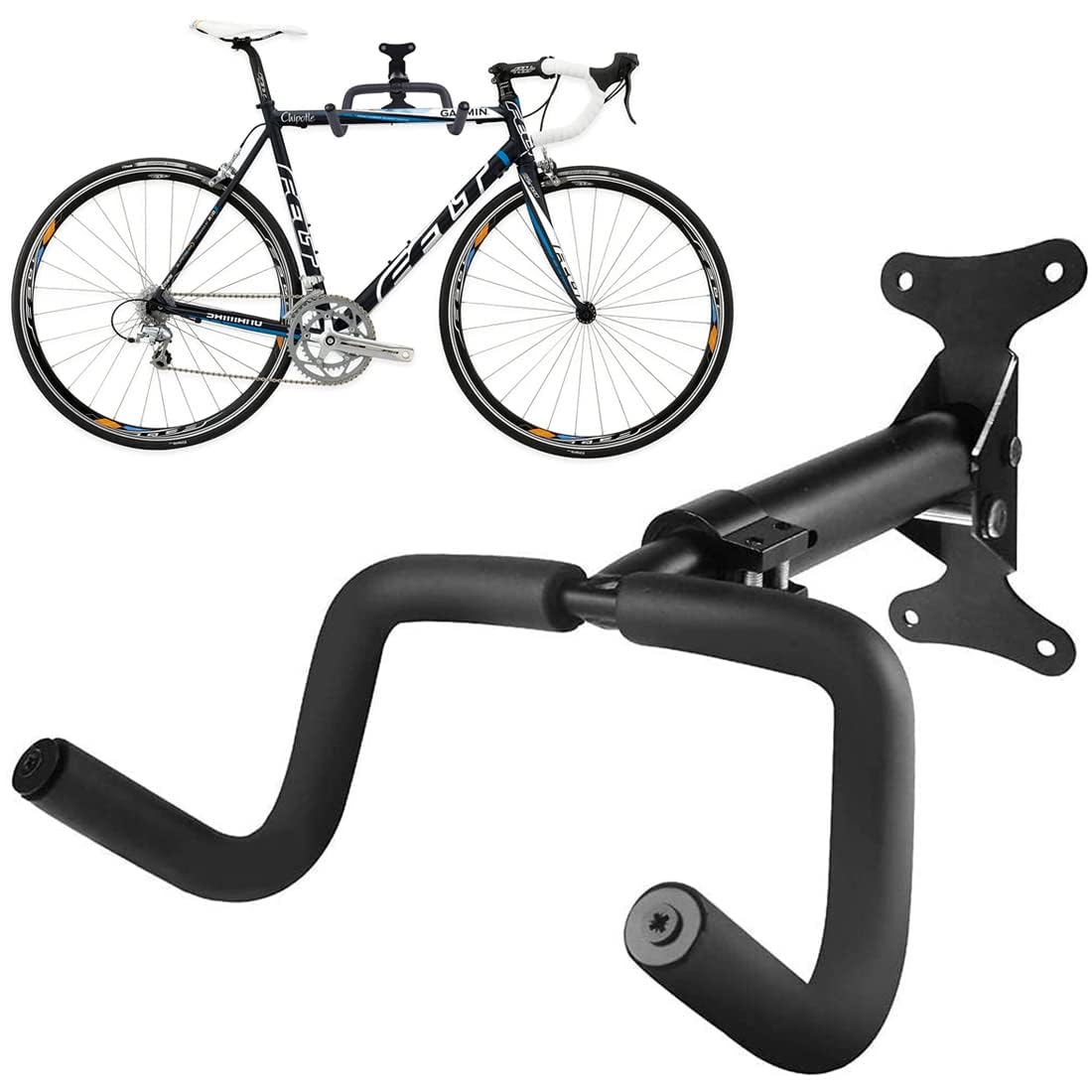 ARHAT ORGANIZERS Cycle Wall Mount Stand | Heavy Duty Bicycle Hanger for Home & Garage | Foldable Cycle Hanger Wall Mount Rack for Indoor & Outdoor Storage | Cycle Hanging Stand for Bike (Black)
