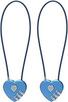 Vista 8 de Candado de combinación pequeña, cerraduras de cable con combinación, lindo candado con número, bloqueo de cable combinado para equipaje, maleta