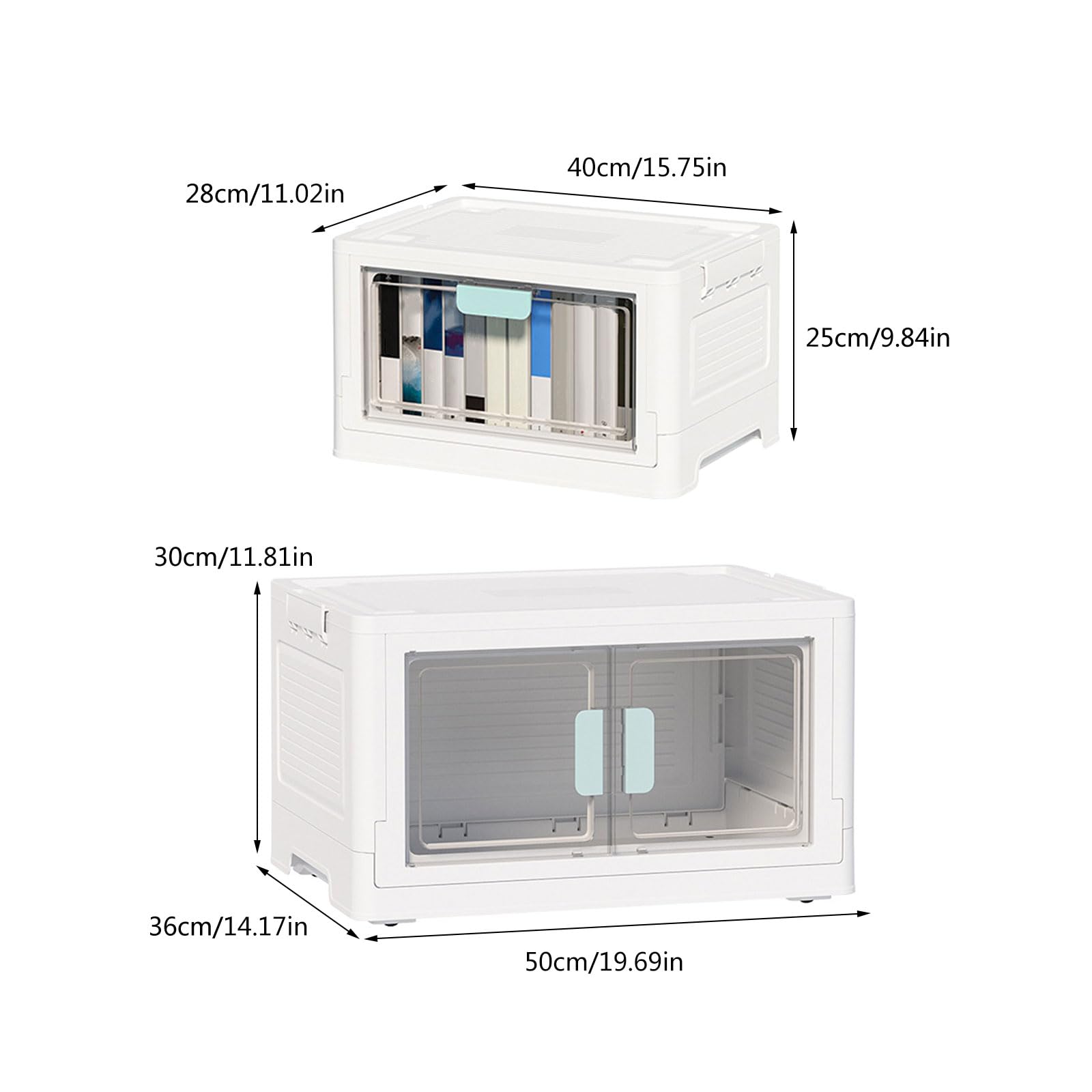 PANGBOER Contenitore portaoggetti per armadio con porta trasparente, grande capacità, per abbigliamento e accessori, organizer per camera da letto