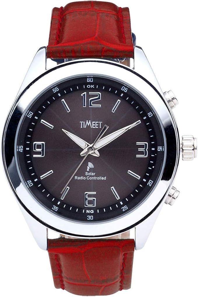 Amazon Timeet C 8 ティミット メンズ ソーラー 電波 腕時計 アナログ スマート 皮ベルト ビジネス シンプル ブラック 文字盤 アラビア バー クロコ型押しレッド メンズ腕時計 腕時計 通販 Amazon Timeet C 8 ティミット メンズ ソーラー 電波 腕時計 アナログ スマート 皮ベルト ビジネス シンプル ブラック 文字盤 アラビア バー クロコ型押しレッド メンズ腕時計 腕時計 通販