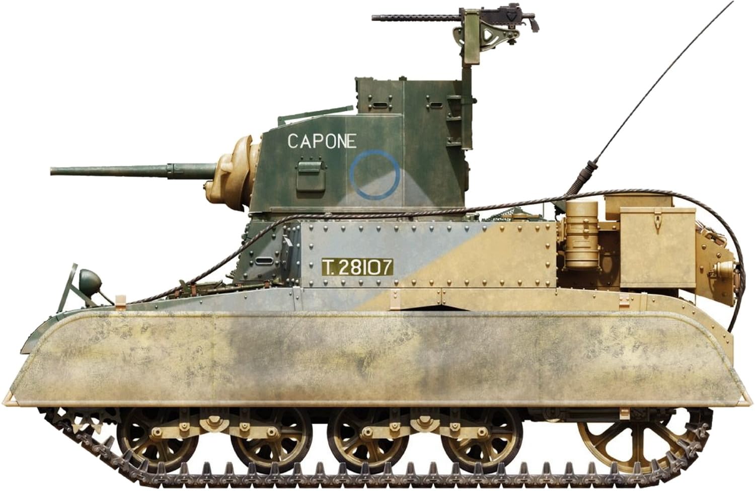 Miniart 35423 Stuart Mk.I Honey Early Prod. w/Sun Shields 1:35 Model Kit