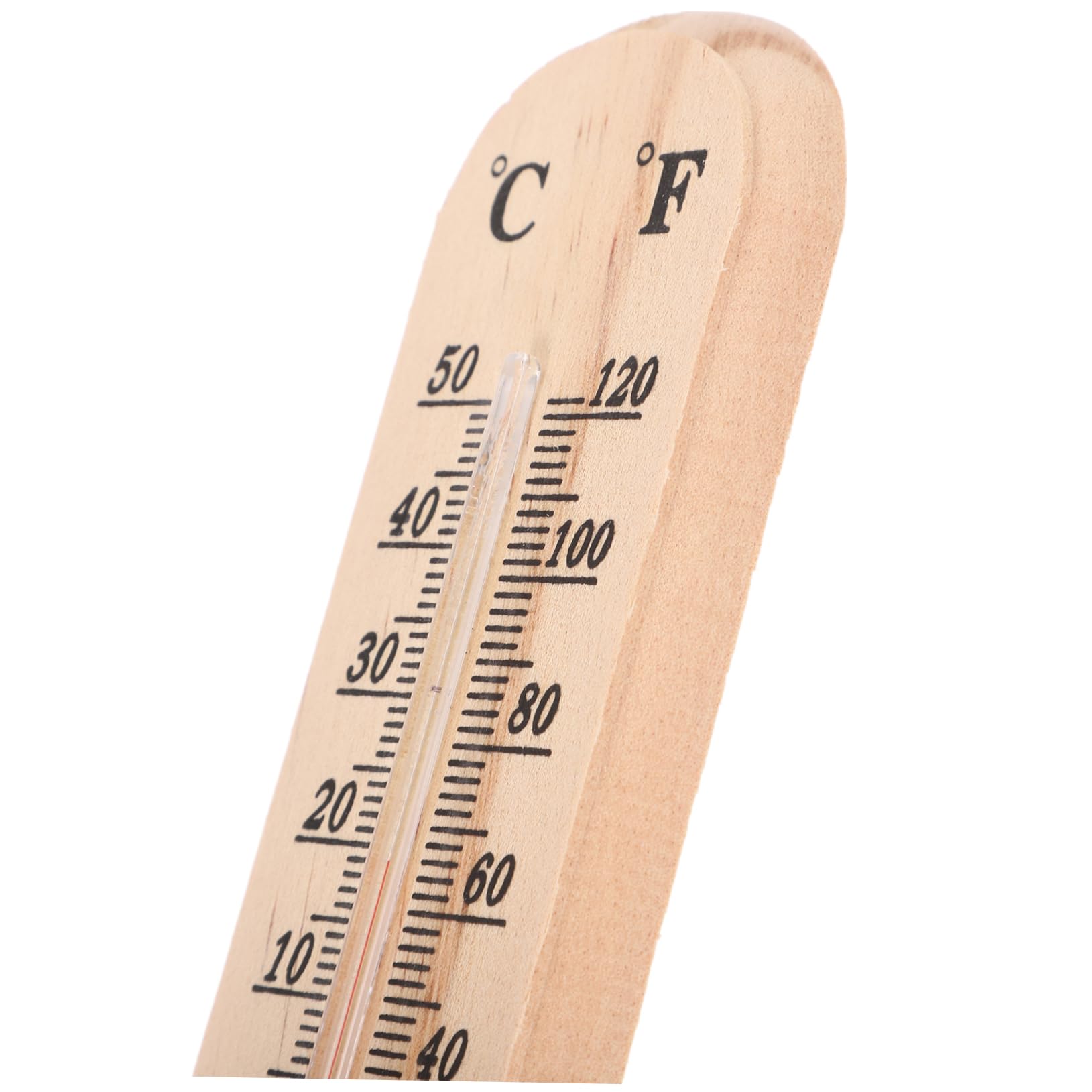 Lot de 3 Thermomètres en Bois pour Intérieur et Chambre de Bébé, Appareil de Mesure de Température Design Suspendu, Style Classique et Simple