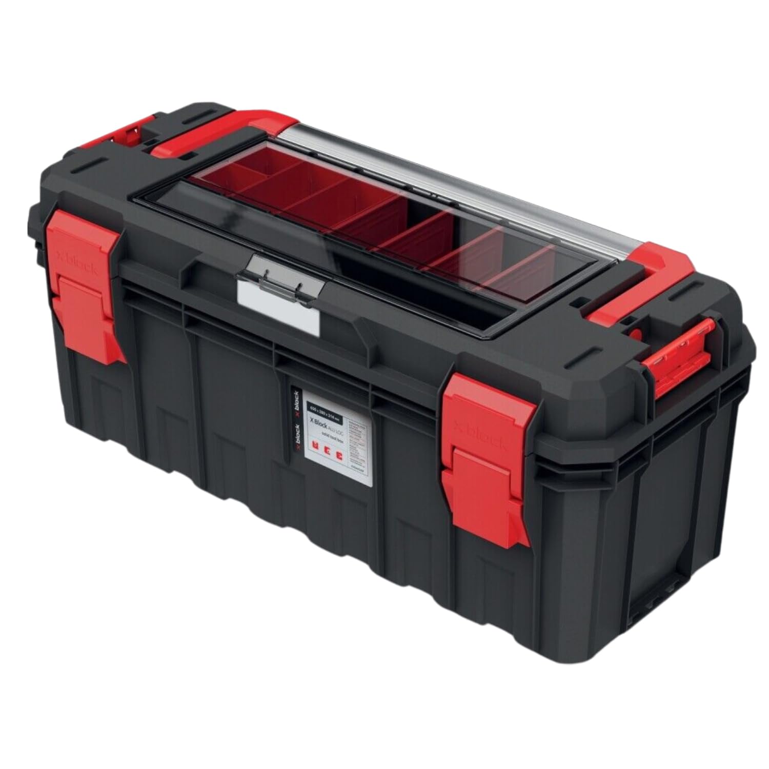 B2C Hand Tool Box Modular Organis Stackable Lockable Heavy Duty Metal Hinges 3 Sizes Large With Organiser from B&Q