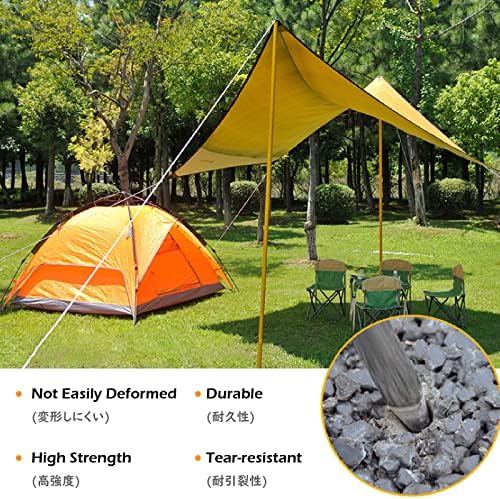 TRIWONDER Tent Pegs Metal Heavy Duty Ground Stakes Stainless Steel Ground Pegs Tent Pegs for Hard Ground (Stainless steel - 6 Pcs, 30cm)