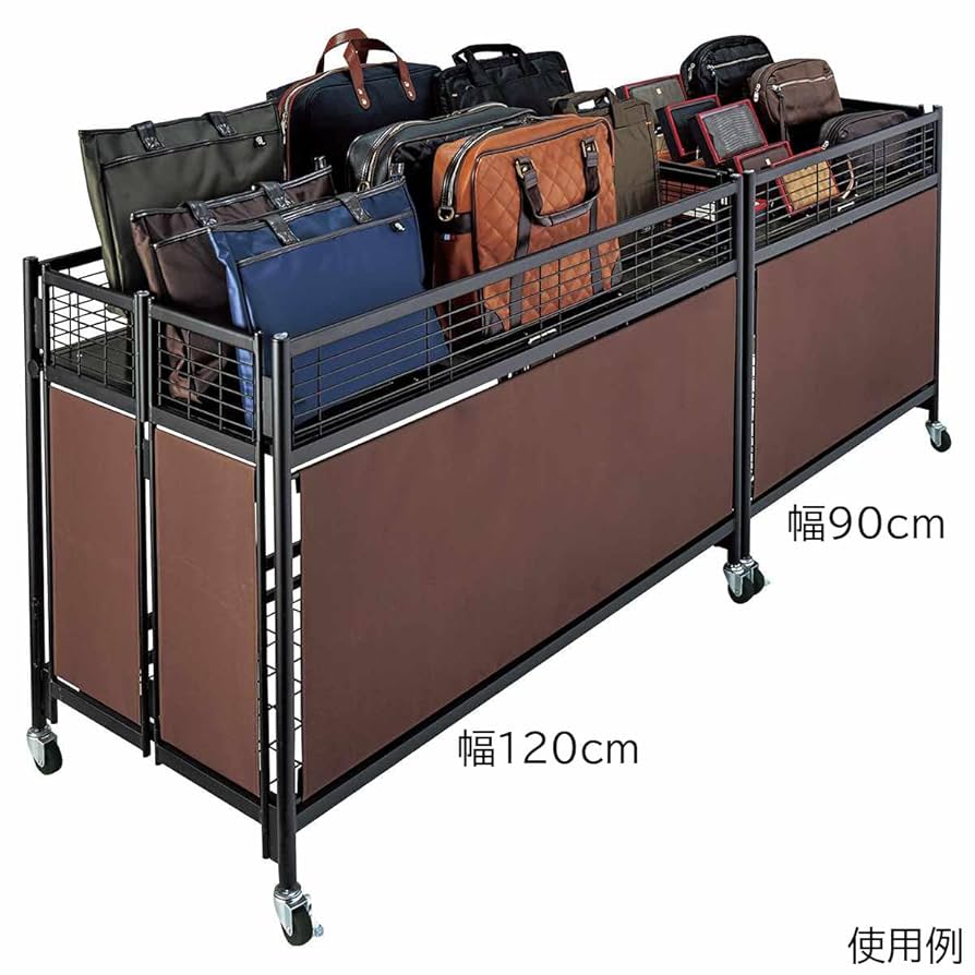 ストアエキスプレス 折りたたみワゴン ブラック 90cm 陳列棚 陳列 ワゴン 折りたたみワゴン ブラック 幅90cm ［ストエキオリジナル］